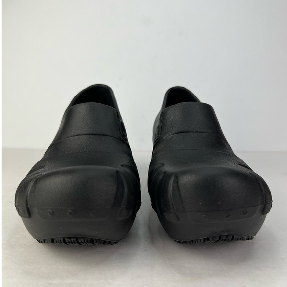 EUC Dr. Scholl's 7 Work Trance Black Slip Resistant Clog Slip/On Wedge Platform - Picture 3 of 8